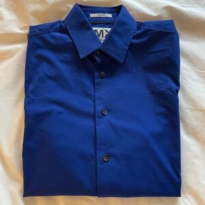 Express Men’s Blue Dress Shirt - Fitted